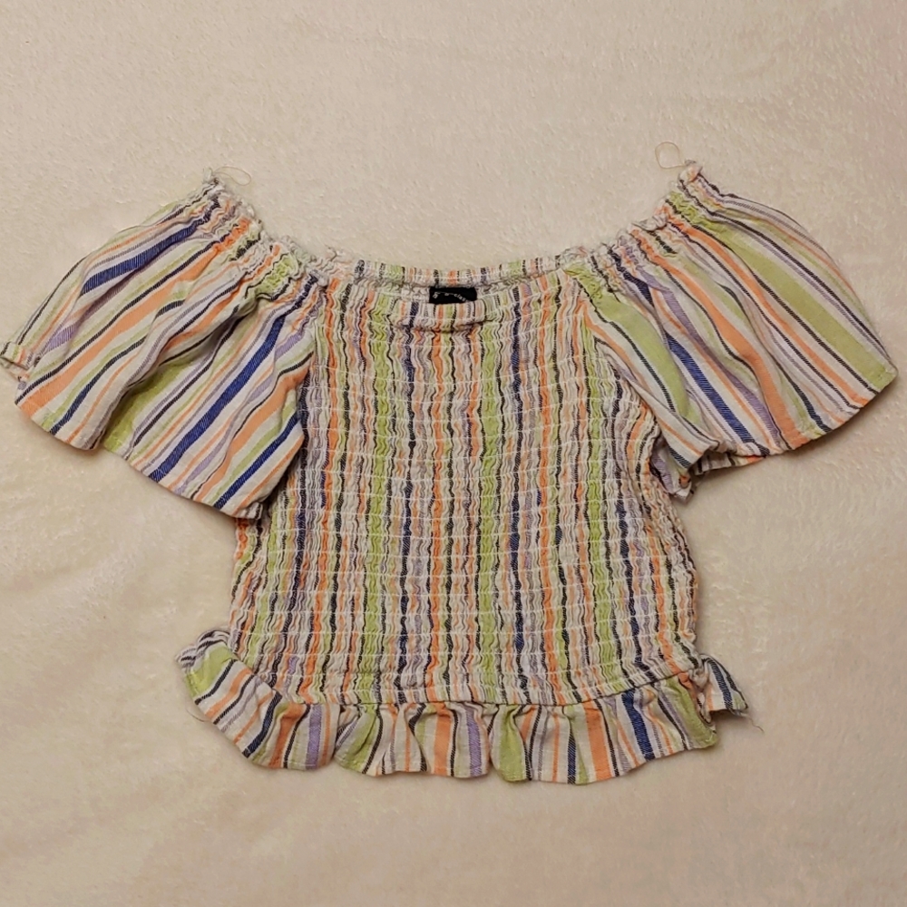 🎁 Art Class flutter sleeve top girls sz L 10/12